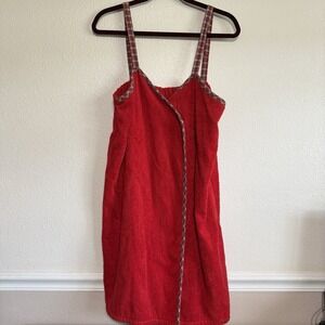 Victorias Secret Country red Body Wrap Towel Wrap Bath Body Towel Large Robe VTG